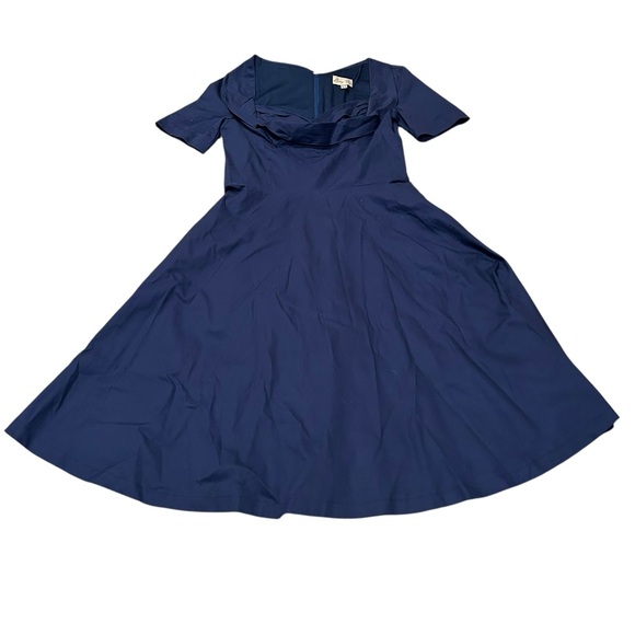 LINDY BOP Sloane dress in midnight blue - Picture 1 of 5